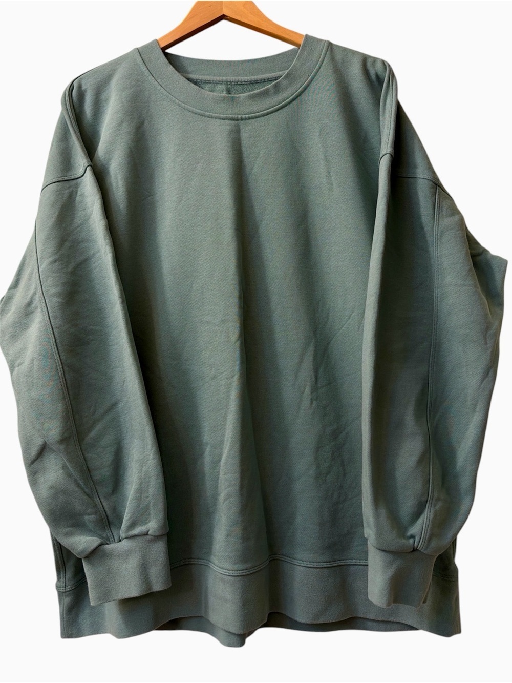 Lululemon Perfectly Oversized Crewneck Tidewater Teal Size: XL/XXL - Picture 3 of 5
